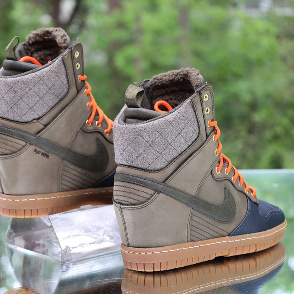 Nike Dunk Sky Hi Sneakerboot 2.0 Dark Loden Raspberry - Picture 11 of 13